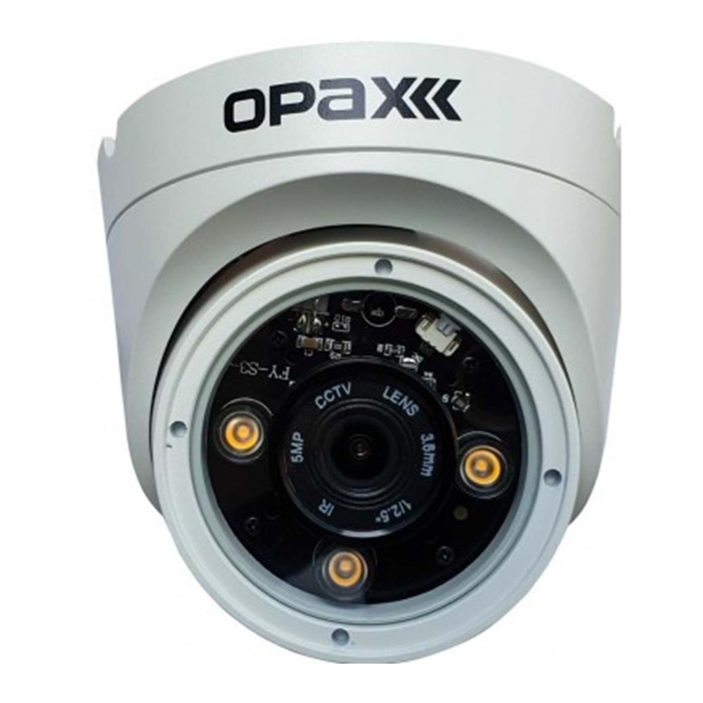 OPAX-1987W IP 3MP(2304x1296) H.265+ 3 WARM LIGHT FULL COLOR 3.6MM LENS METAL DOME CAMERA