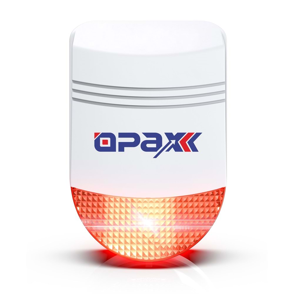 OPAX-2545LAN+BGR+10+AKÜ NETWORKLÜ ALARM PANELİ &BGR-10 KABLOLU SİRENLİ FULLSET (1 YIL AHM ÜCRETSİZ)