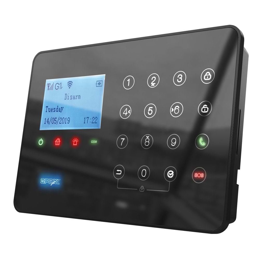 ARD-575 SİYAH GPRS I GSM I WIFI KABLOLU & KABLOSUZ DOKUNMATİK ALARM SİSTEMİ (1 YIL AHM ÜCRETSİZ)