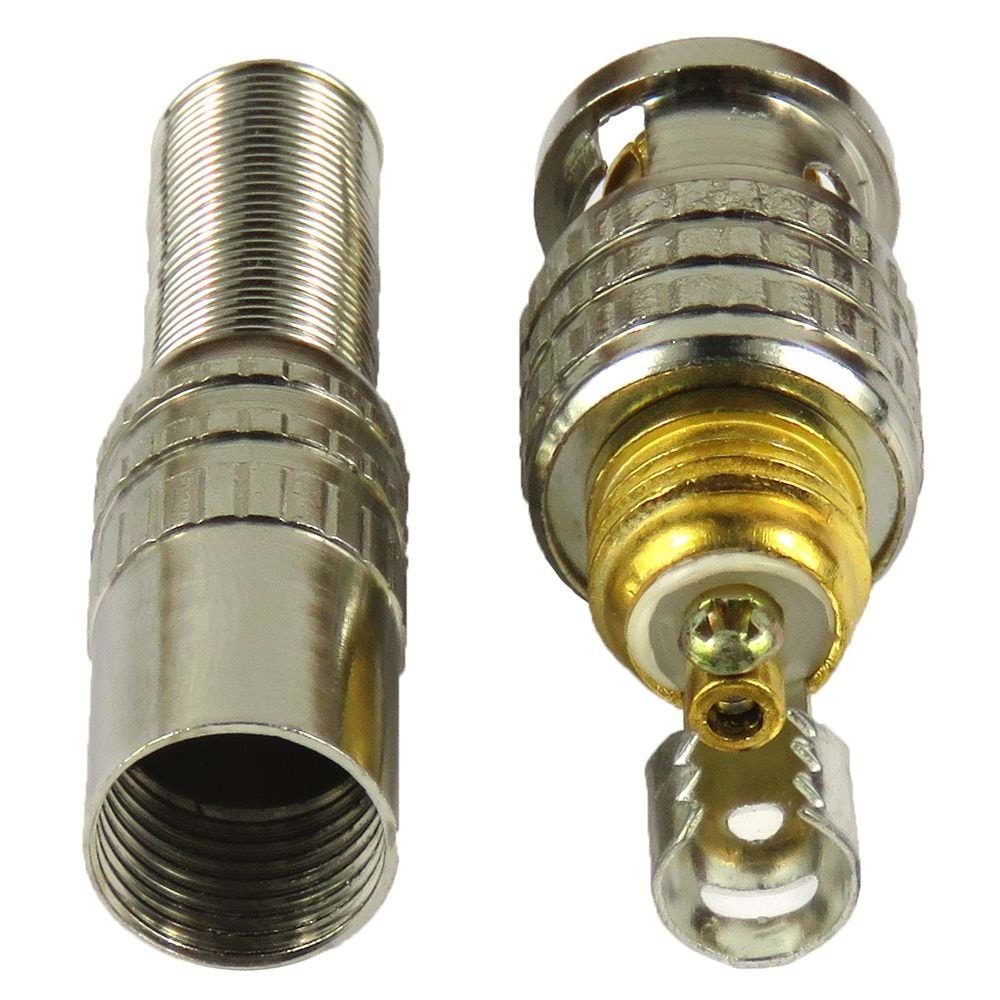 YAYLI BNC KONNEKTÖR COAXIAL RG59/RG6 GOLD 100 LÜ PAKET